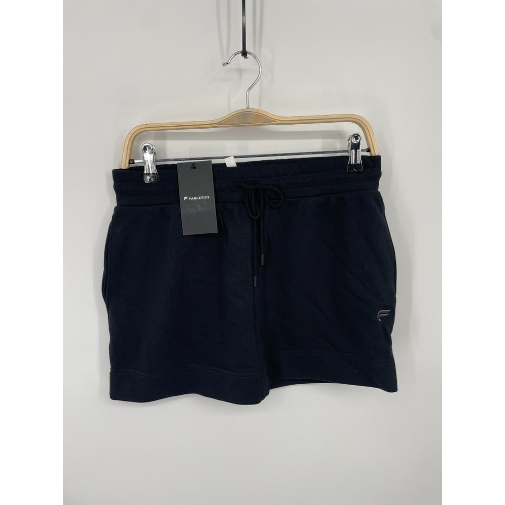 Fabletics Year Round Terry‎ Mini Skirt Women's Small Black Drawstring Waist NWT